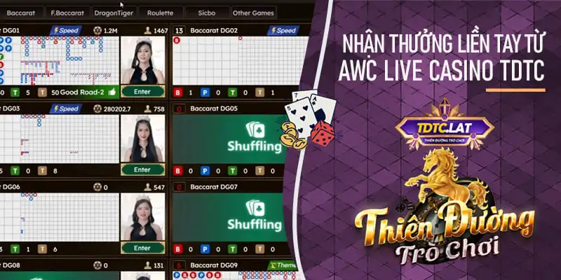  AWC Live Casino tdtc thiên đường trò chơi